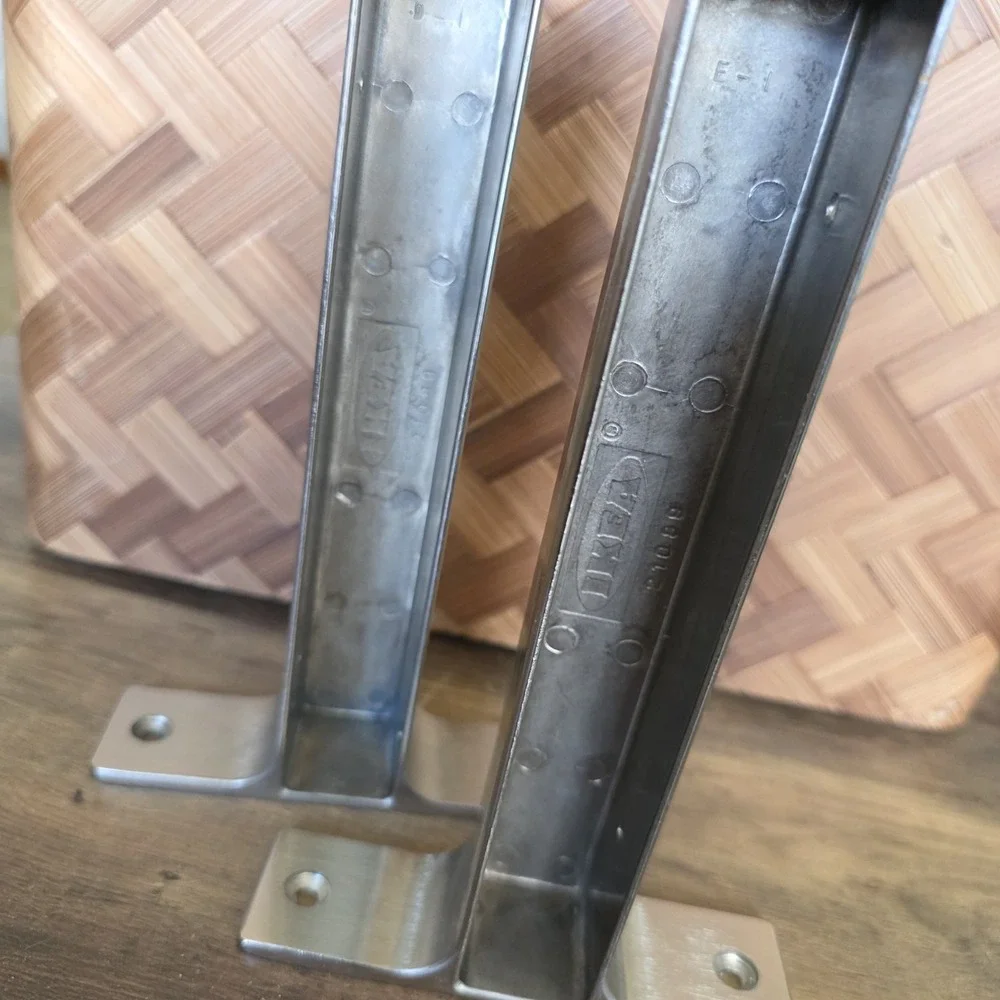 ONE Pair IKEA Ekby Bjarnum 21089 Floating Shelf Brackets Stainless 7.75